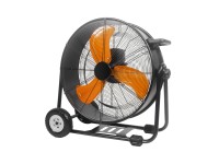 Climatech Bodenventilator VF-24MCDC Metall Schwarz Orange Ø 61 cm