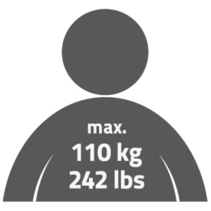 Image symbolique : Charge maximale du barre d'appui Ridder : 110 kg.
