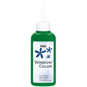 Kreul Window Color Fensterfarbe in Hellgrün, 80ml Flasche.