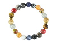 Glorex DIY-Set Armband Naturstein Bunt 10 mm