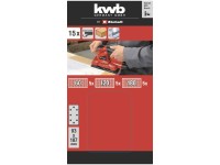 KWB Schleifstreifen Q-Stick verschiedene Körnungen 187 x 93 mm / 15-tlg.