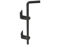 Bodenschieber mit Rohr Stahl Schwarz 400 x 16 mm Bodenschieber mit Rohr Stahl Schwarz 400 x 16 mm