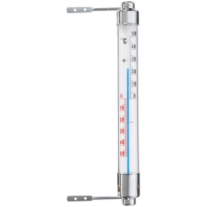 Termometro per finestra Möller Therm in plastica e metallo per montaggio esterno.