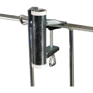Support de parasol Videx Garden pour rampes, galvanisé, pour montage sur balustrade.