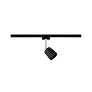 Paulmann URail Spot Cover, nero opaco/cromo, max. 10W, per sistemi a binario.