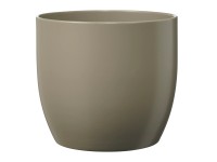 Übertopf Basel Fashion matt Hellgrau Ø 13 cm / Höhe 12 cm