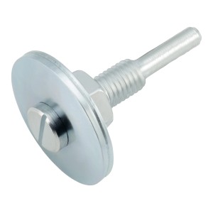 Mandrino LUX 10 mm M8 per mole abrasive e lucidanti, vista dettagliata.