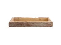DecoFinder Holztablett Rinde 4 x 39 x 15 cm