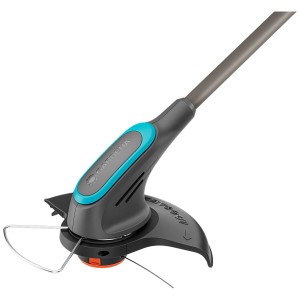 Gardena Akku-Trimmer PowerCut 30 cm, 18 V, con filo di taglio e protezione.