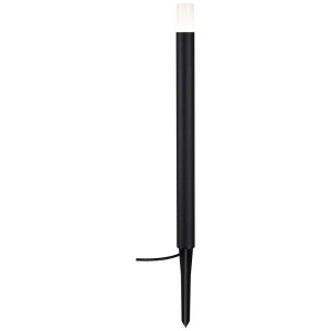 Lampada da terra nera Paulmann Plug & Shine Flarea, 600 mm, con picchetto per uso esterno.