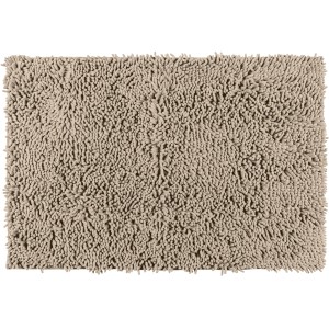 Wenko Tappeto bagno Chenille, 50x80 cm, Sabbia: Tappeto morbido color sabbia a pelo alto.