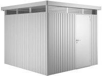 Biohort Metall-Gerätehaus HighLine Silber-Metallic 6,6 m² Einzeltür