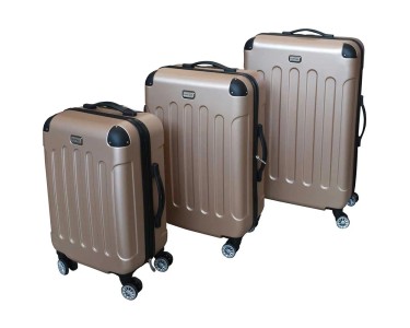 Set di valigie con ruote Oro pz acquista da OBI
