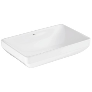 Lavabo d'appoggio rettangolare Grohe Euro Keramik bianco, larghezza 60 cm.