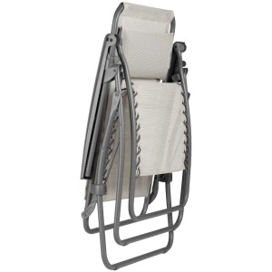 Sedia relax Lafuma RT2 Batyline® Seigle II piegata, sedia relax per giardino e terrazza.