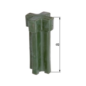 Utensile per l'inserimento di manicotti a terra da 80 mm in plastica resistente agli urti.
