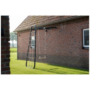 Exit Toys GetSet Monkeybar MB110 da parete con rete da arrampicata e altalena.