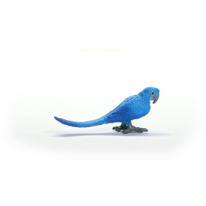 Detailgetreuer Schleich Hyazinth Ara aus der Themenwelt Wild Life. Blaue Papagei-Figur aus Kunststoff.