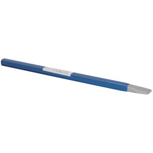 Scalpello da elettricista blu, 10 x 250 mm, per canaline e lavorazione della pietra.