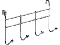 Hettich Türgarderobe mit 4 Haken verchromt