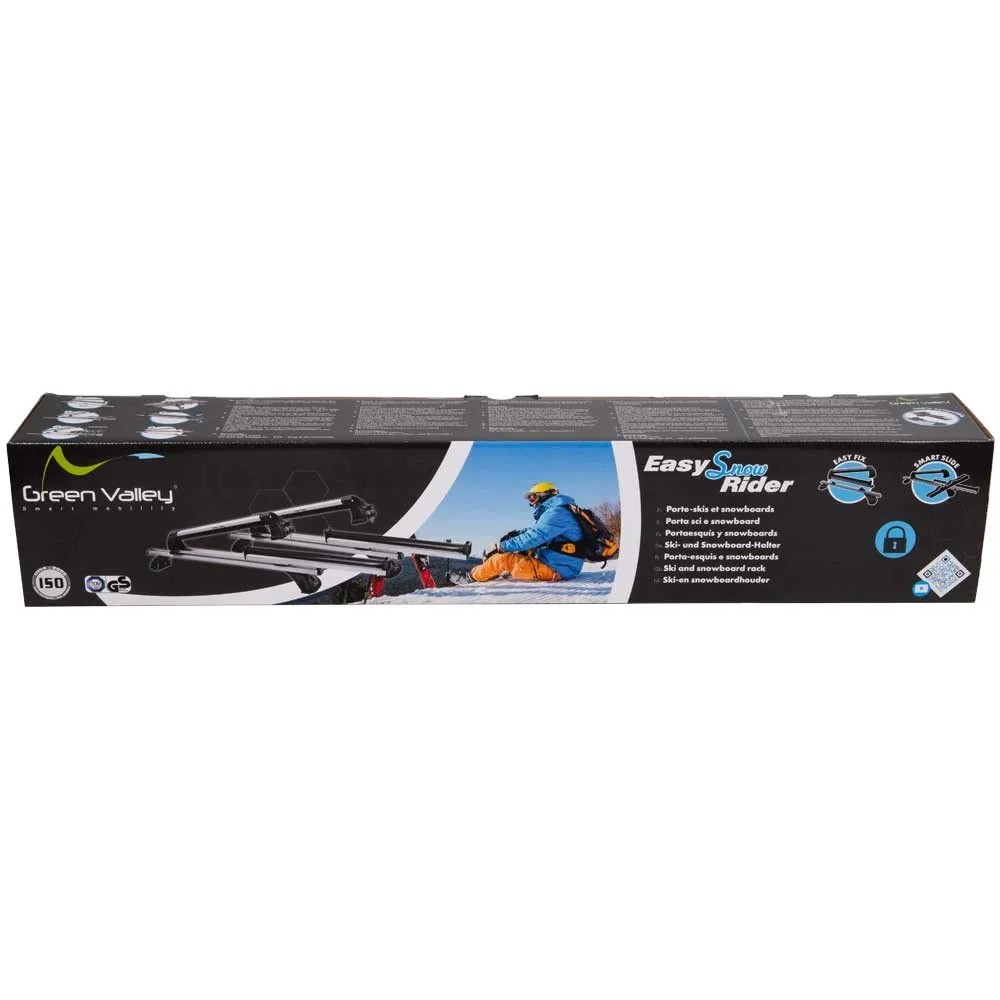 Aluminium Ski-rack Green Valley 511677 Skiträger Für Bis Zu 4 Paar Ski Ski Dachträger Thule Skibars