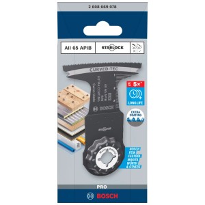 Lame de scie plongeante Bosch Pro AII 65 Apib, 65x40mm, pour outils multifonctions.