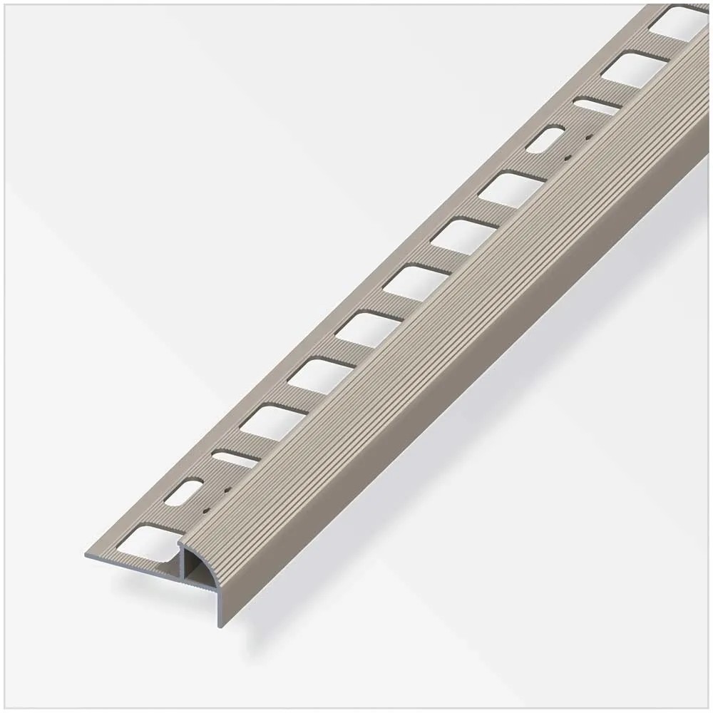Profilo In Alluminio Per Gradini A Forma Di L - Rinforza E Abbellisce Scale - Facile Da Installare (100 Cm, Oro)