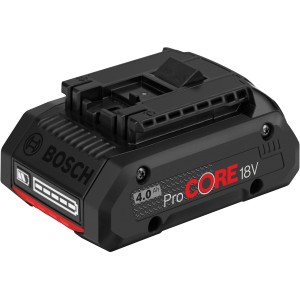 Batterie Bosch Professional ProCore 18V 4Ah noire pour outils électroportatifs.
