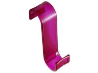 Diaqua Haken für Heizkörper Kunststoff Pink transparent / 1 Stk. Diaqua Haken für Heizkörper Kunststoff Pink transparent / 1 Stk.