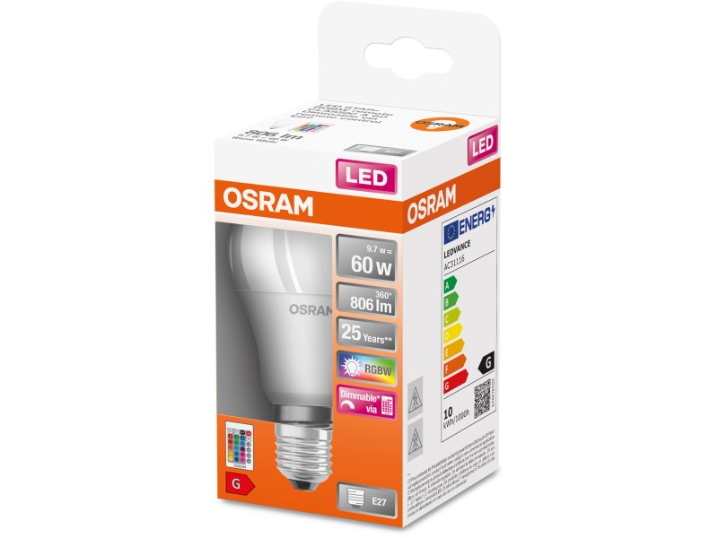 Osram Ampoule LED forme classique Remote E27 RVBB 60 W 806