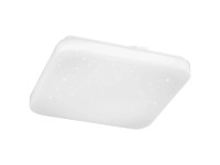Eglo LED-Deckenleuchte Pogliola CCT Stahl Kunststoff Kristallweiss 28 x 28 cm