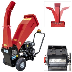 Broyeur de végétaux Güde GH 5.6-50 : Broyeur thermique puissant pour déchets verts et branches.