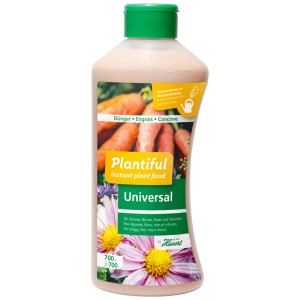 Hauert Plantiful Universal fertilizzante, flacone da 700g per giardino, balcone e piante da interno.