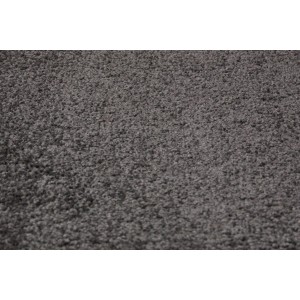 Gros plan : Moquette anthracite Bari, vendue au mètre, largeur 400 cm.