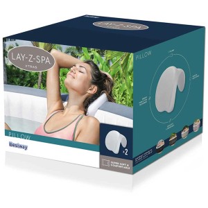 Emballage des coussins de nuque Bestway pour spas Lay-Z-Spa, lot de 2