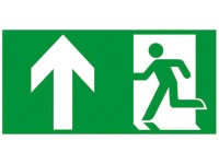 Alpertec Notausgangsschild mit Abbildung geradeaus