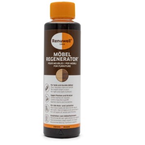 Renuwell Möbelregenerator 270ml: Pflege für Holzmöbel, beseitigt Kratzer und Flecken.