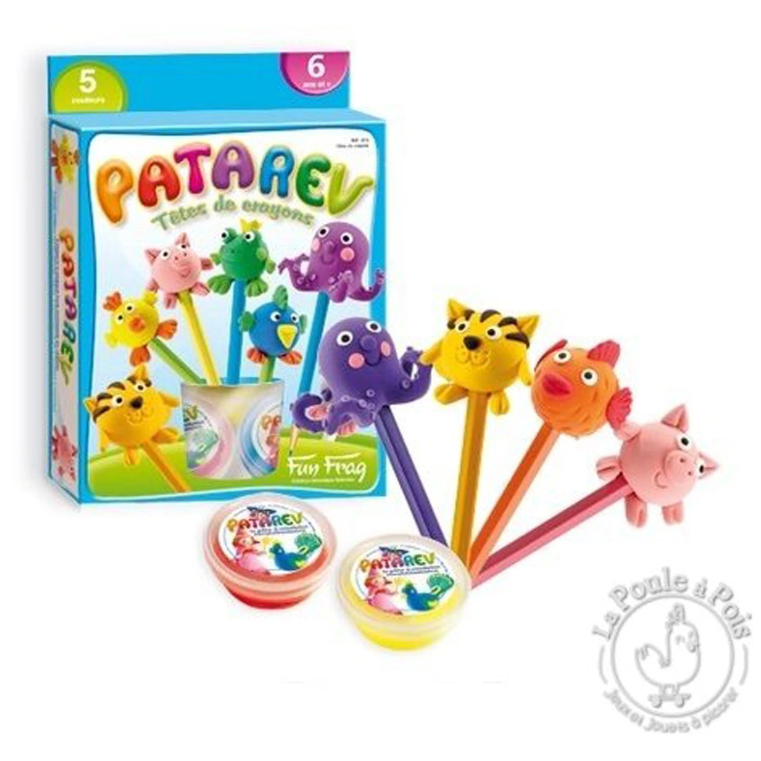 Sentosphère Patarev Petit Marché – Pasta Modellabile Per Bambini 5+ – Crea Frutta E Verdura, 5 Vasetti E Accessori - 4
