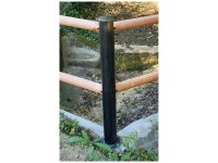 Pletscher Cortenstahl Eckpfosten Länge 1,15 m