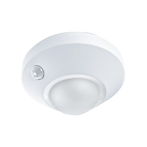 Lampada da parete a LED Ledvance Nightlux Ceiling bianca con sensore di movimento per interni.