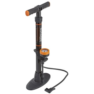 Pompa a terra Prophete, 56 cm, con manometro per pneumatici bici e tutti i tipi di valvola.
