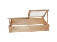 Frühbeetaufsatz für Hochbeet Natur (HxBxT) 80 x 155 x 76 cm