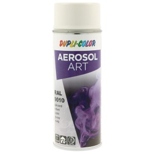Dupli-Color Aerosol-Art RAL 9010 Bianco puro, vernice spray in bomboletta da 400ml.