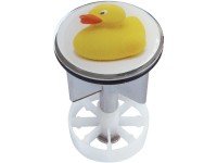 Waschbeckenstöpsel Design Ente Metall 38 mm