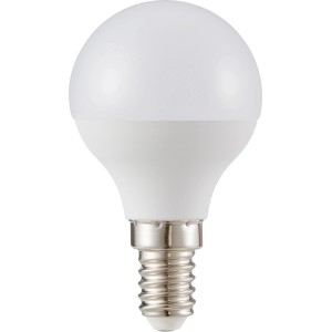 3er Set E14 LED Leuchtmittel in Globeform, 4,8W, 2700K, warmweißes Licht.