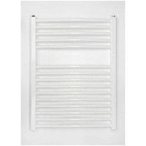 Radiateur sèche-serviettes blanc Sonnenkönig Nela 1, un chauffage pour serviettes chaudes.