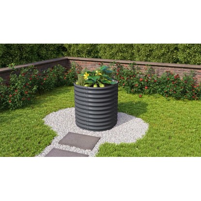 Vitavia Hochbeet Vita 858 rund Grau (HxBxT) 86 x 82,1 x 82,1 cm