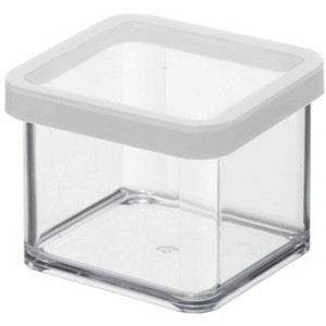 Contenitore trasparente Rotho Loft per alimenti, 0,5 l, con coperchio bianco. Ideale per la conservazione degli alimenti.