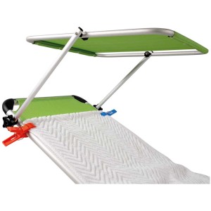 Lot de 4 pinces à serviette de plage en plastique, orange et bleu, pour fixer aux transats.