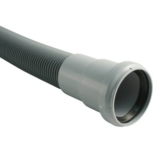 Tuyau flexible HT Marley gris DN 50, 25 cm, raccord flexible pour eaux usées.